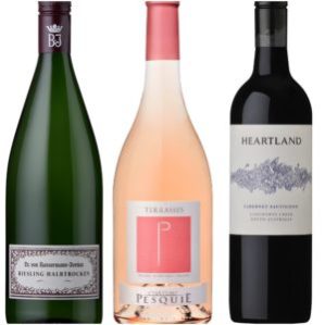 3 Weine für Online-Weinkurs "Wein kaufen leicht gemacht"