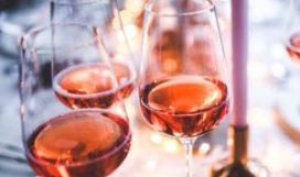 Roséwein quadratisch